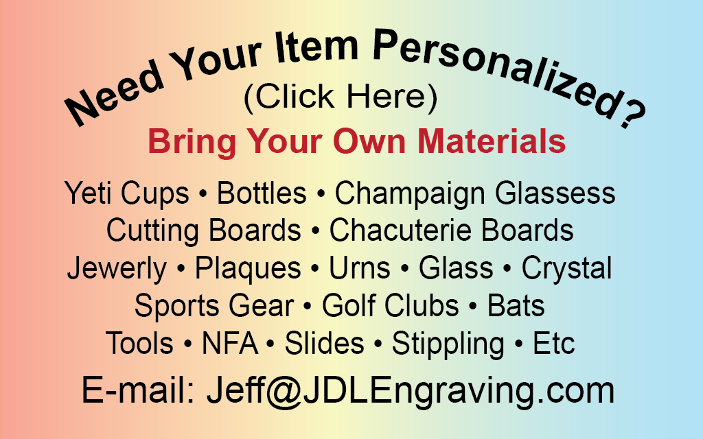 Need Your Item Personalized